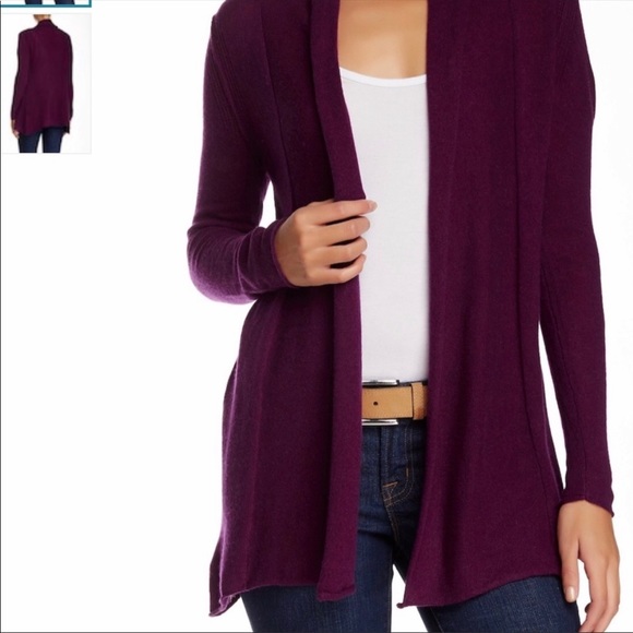 Susina Sweaters - NWT Susina 100% Cashmere Open Front Cardigan